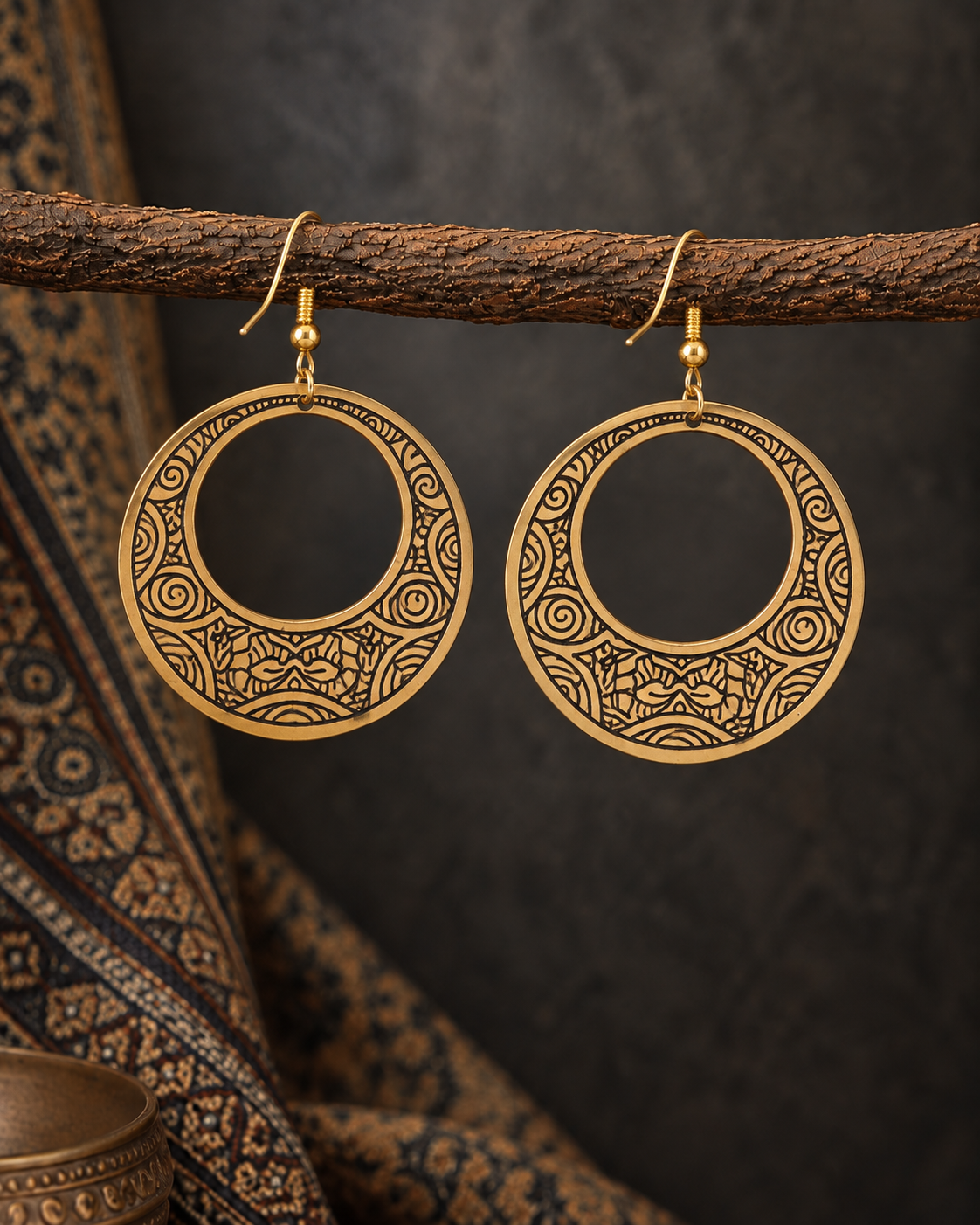Gold Indira Earrings