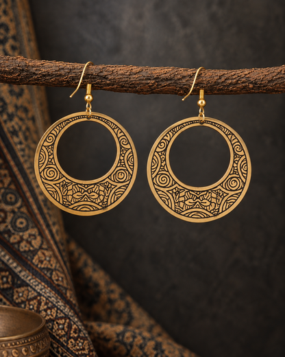 Gold Indira Earrings