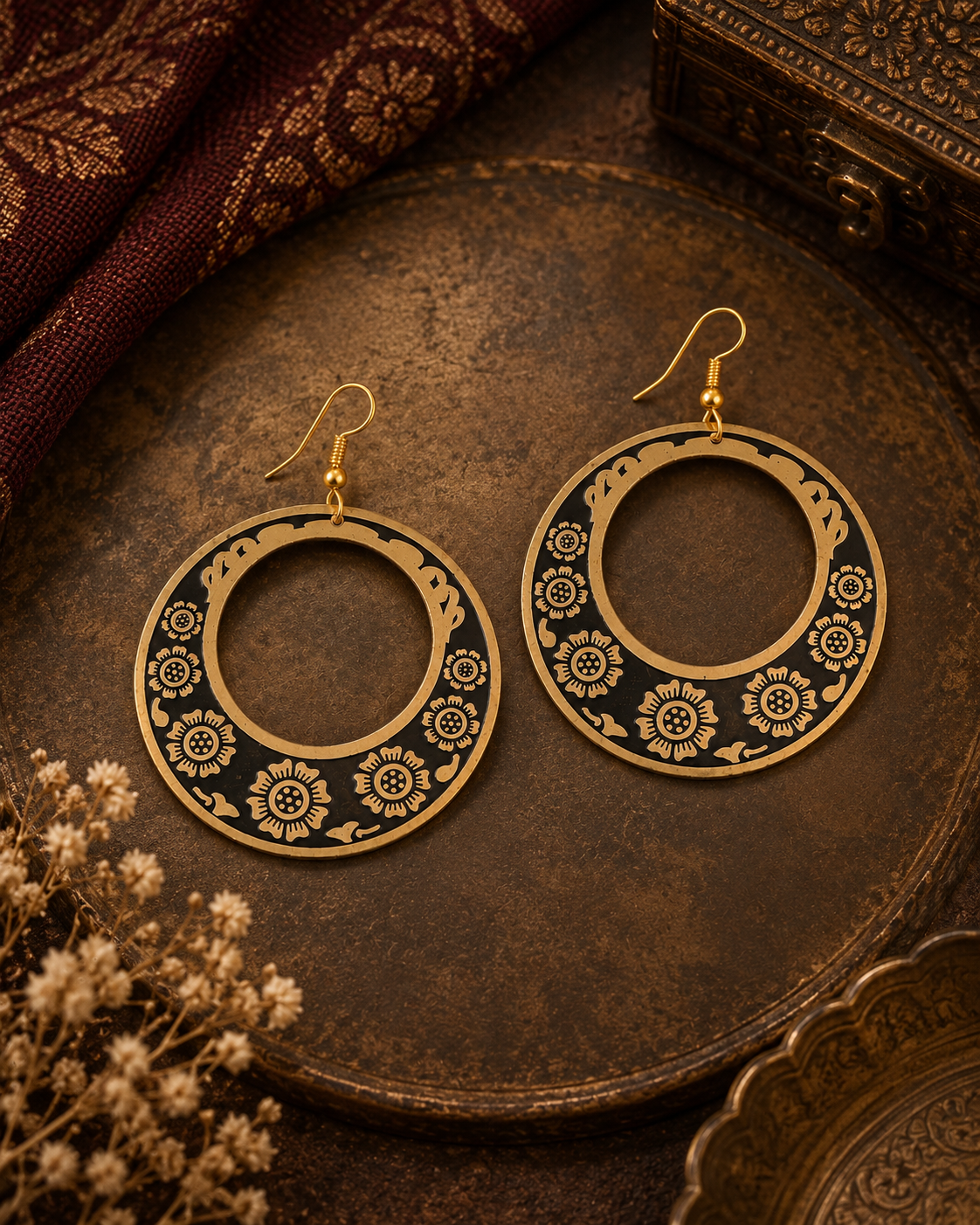 Gold Gitanjali Earrings