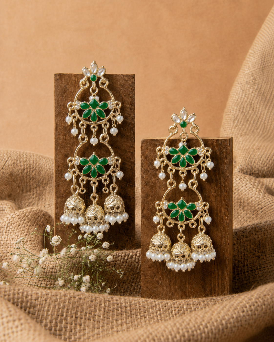 Green Hiral Premium Designer Earring