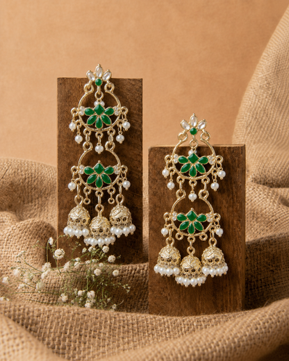 Green Hiral Premium Designer Earring