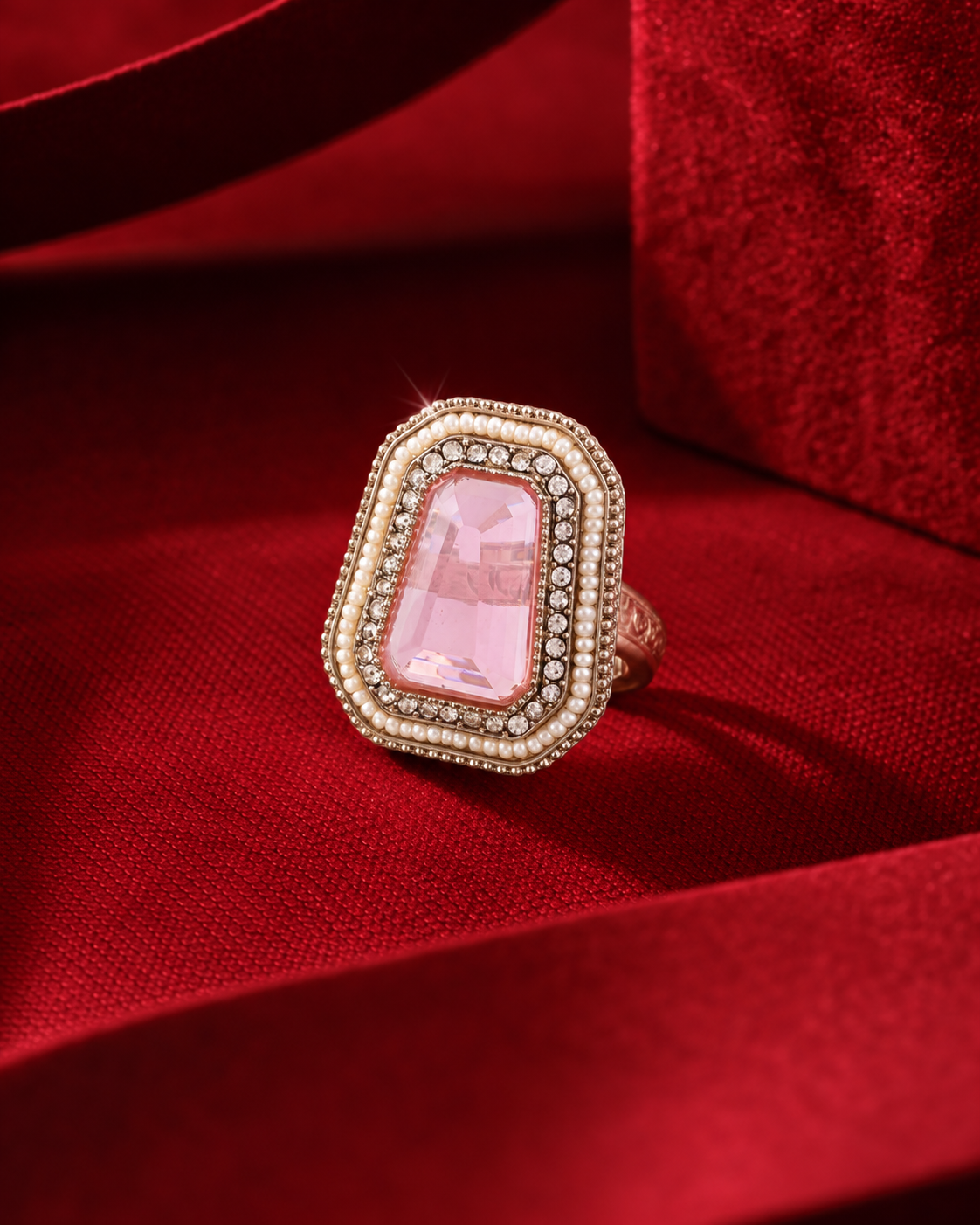 Blush Aaboli Ethnic Ring