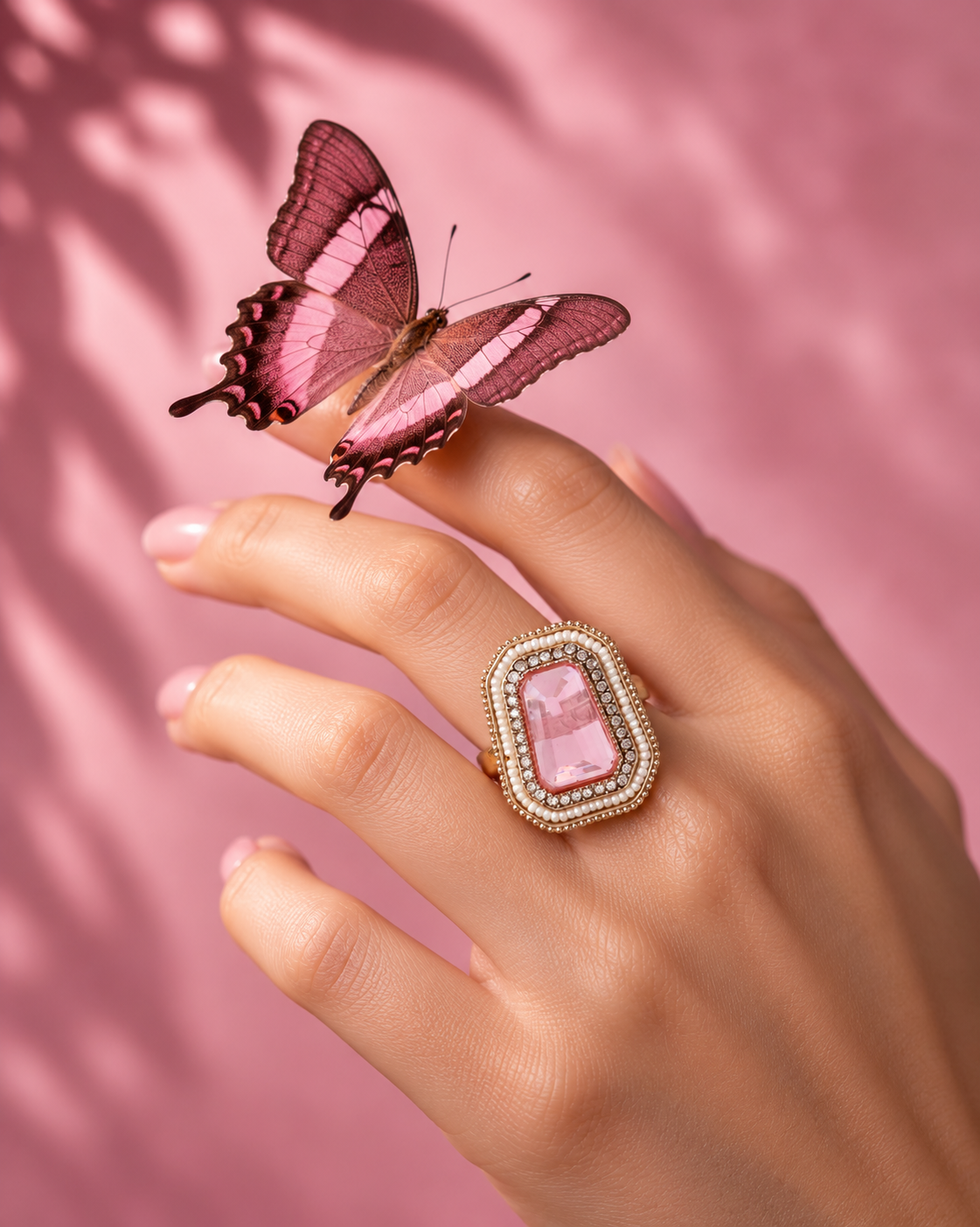 Blush Aaboli Ethnic Ring