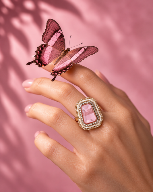 Blush Aaboli Ethnic Ring