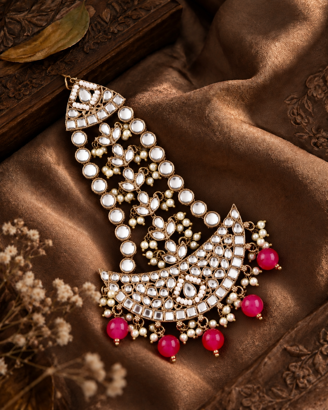 Pink Yasin Passa / Side Jhumar