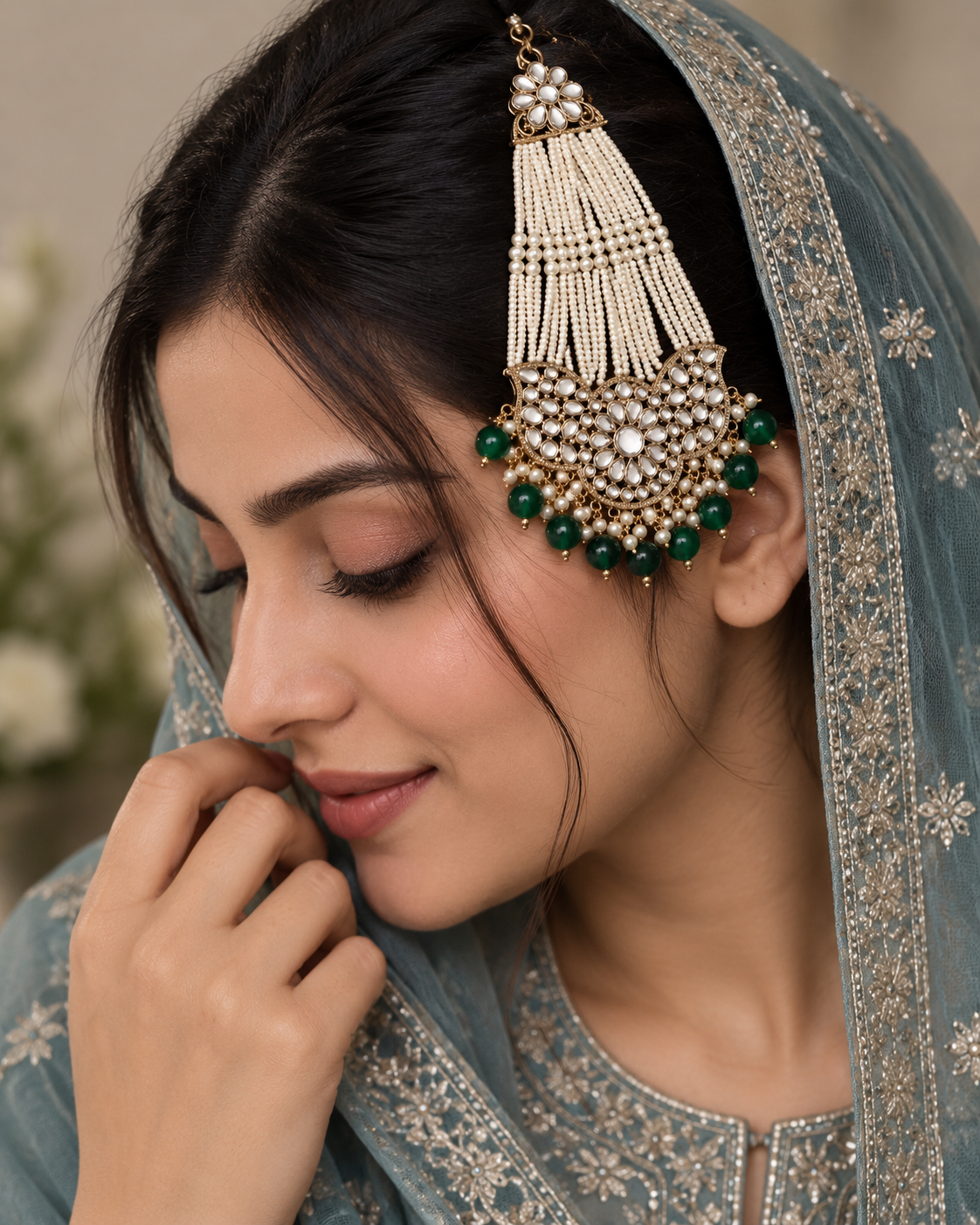 Green Sajid Passa / Side Jhumar