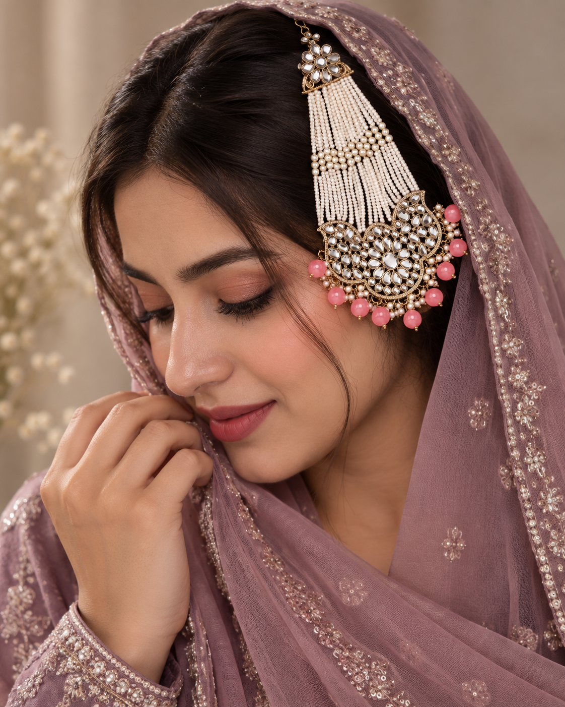 Blush Sajid Passa / Side Jhumar