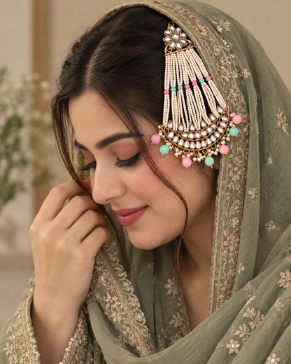 Pastel Ahsan Passa / Side Jhumar