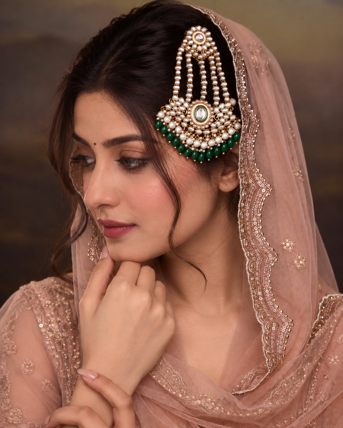 Green Gurkeerat Passa / Side Jhumar