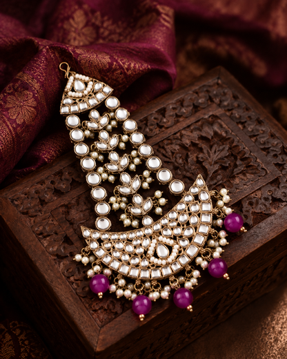 Purple Yasin Passa / Side Jhumar