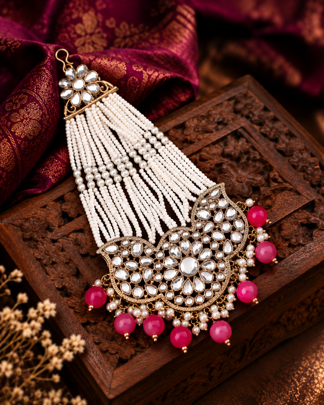 Pink Sajid Passa / Side Jhumar