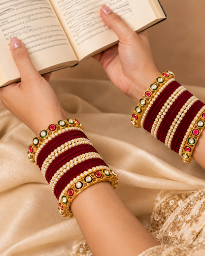 Seeta Rajwada Bangle Set - Both Hand