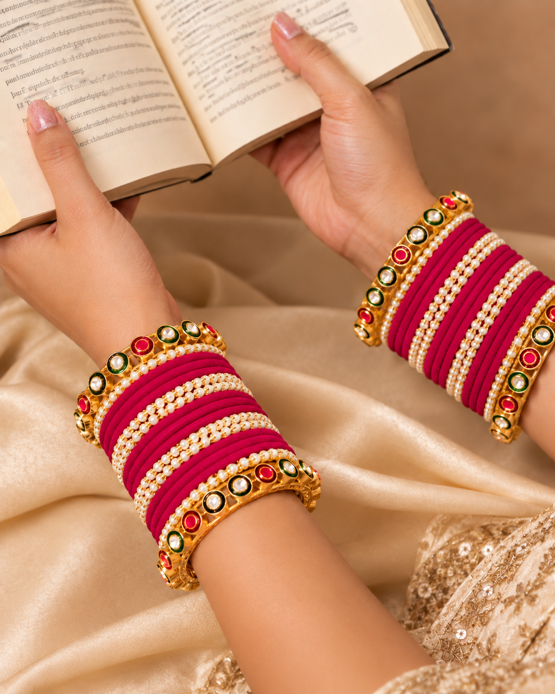 Seeta Rajwada Bangle Set - Both Hand