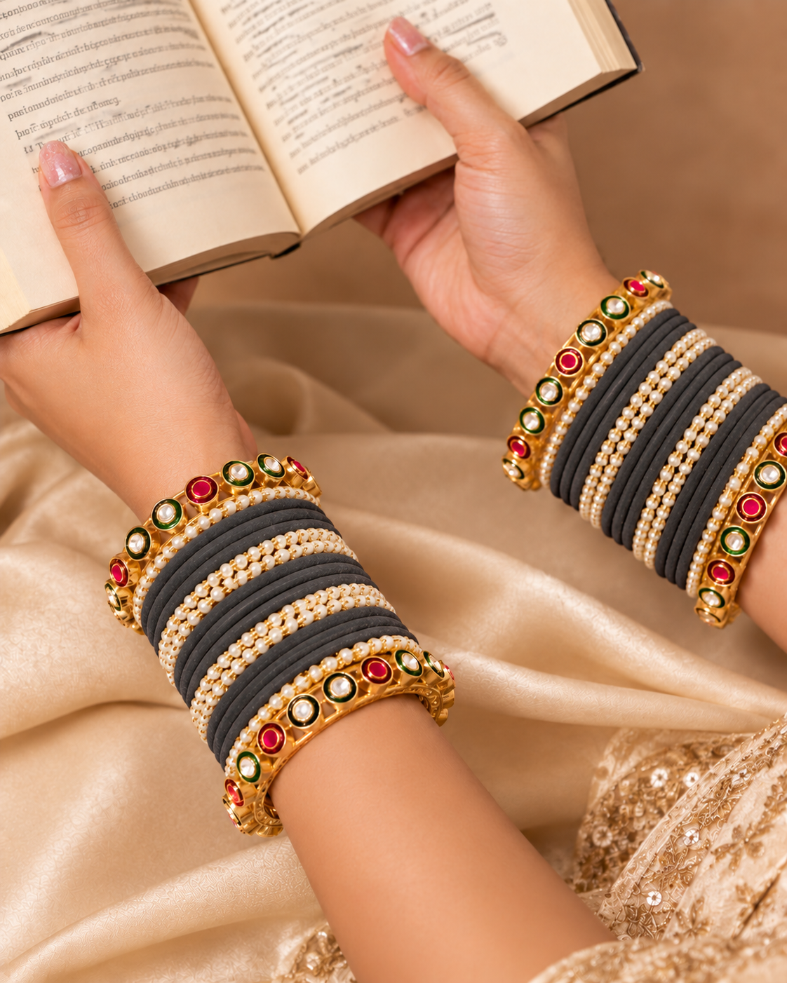 Seeta Rajwada Bangle Set - Both Hand