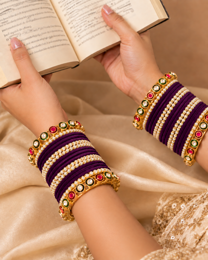 Seeta Rajwada Bangle Set - Both Hand