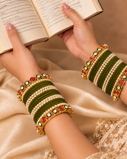 Seeta Rajwada Bangle Set - Both Hand