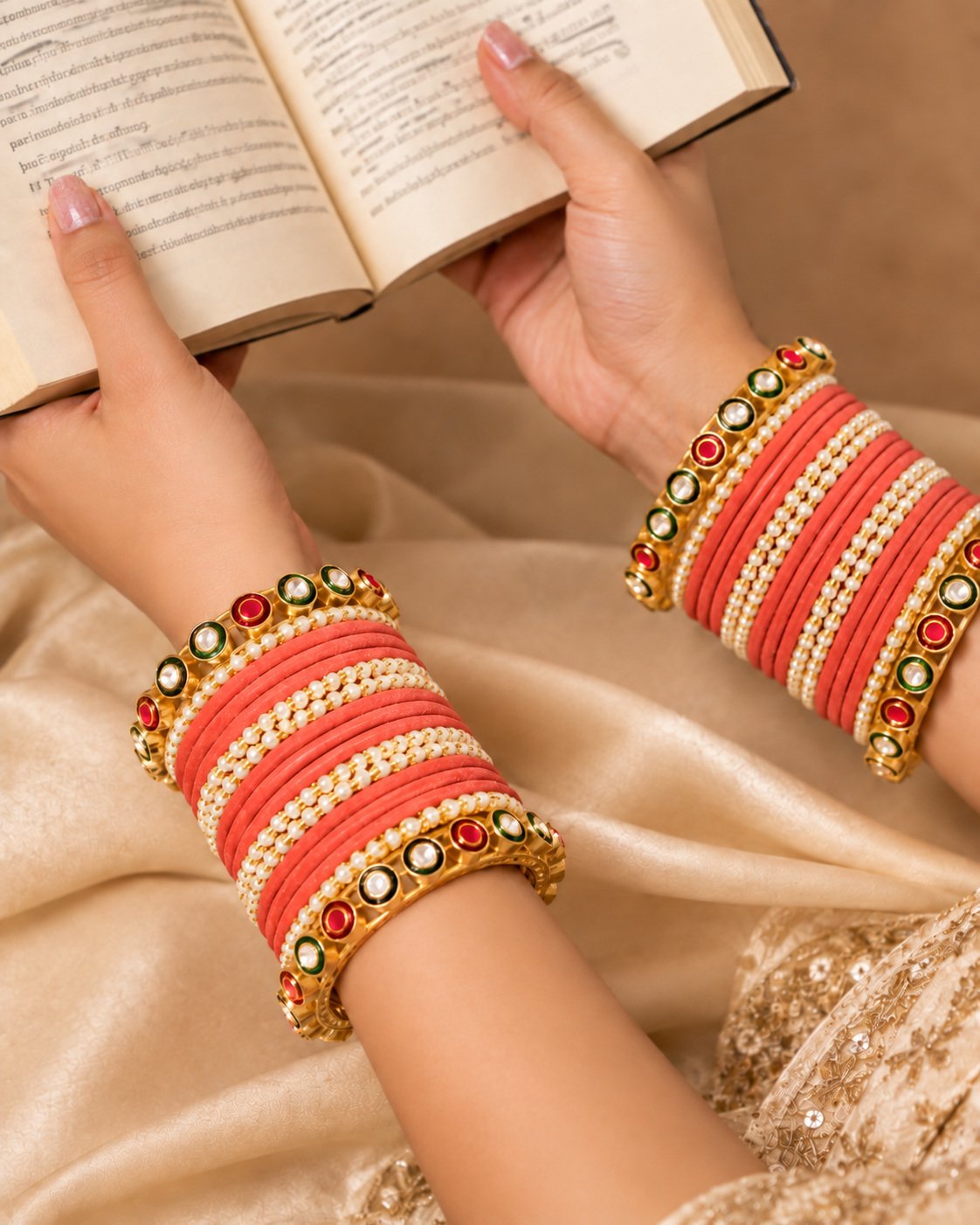 Seeta Rajwada Bangle Set - Both Hand