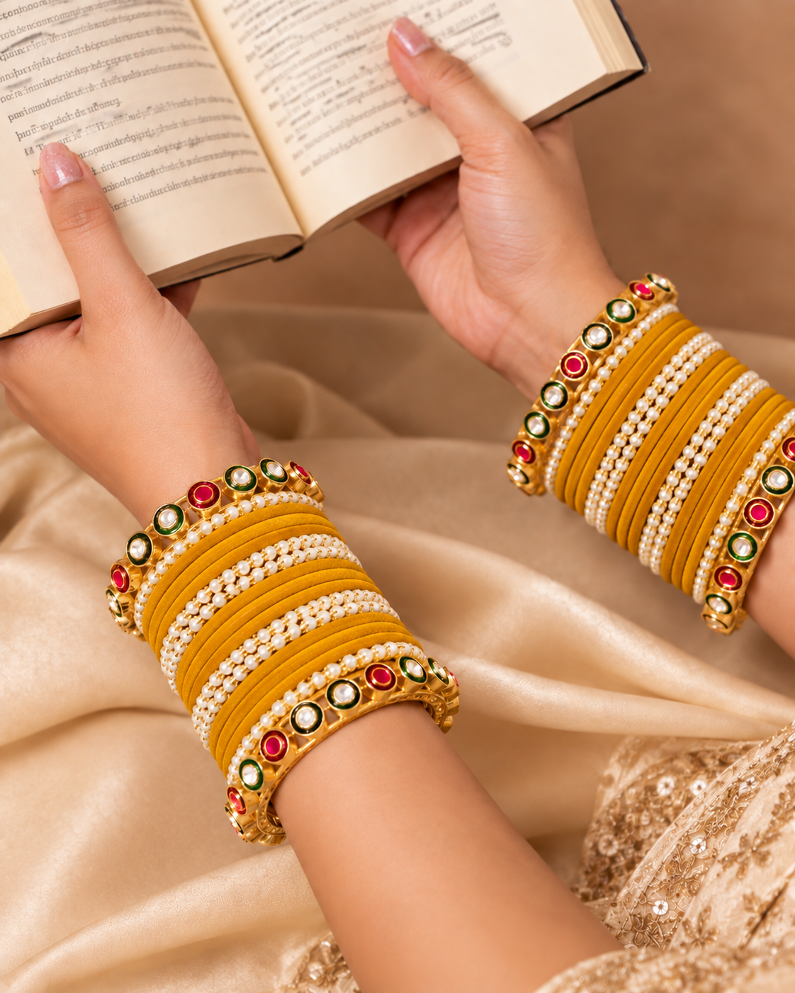 Seeta Rajwada Bangle Set - Both Hand