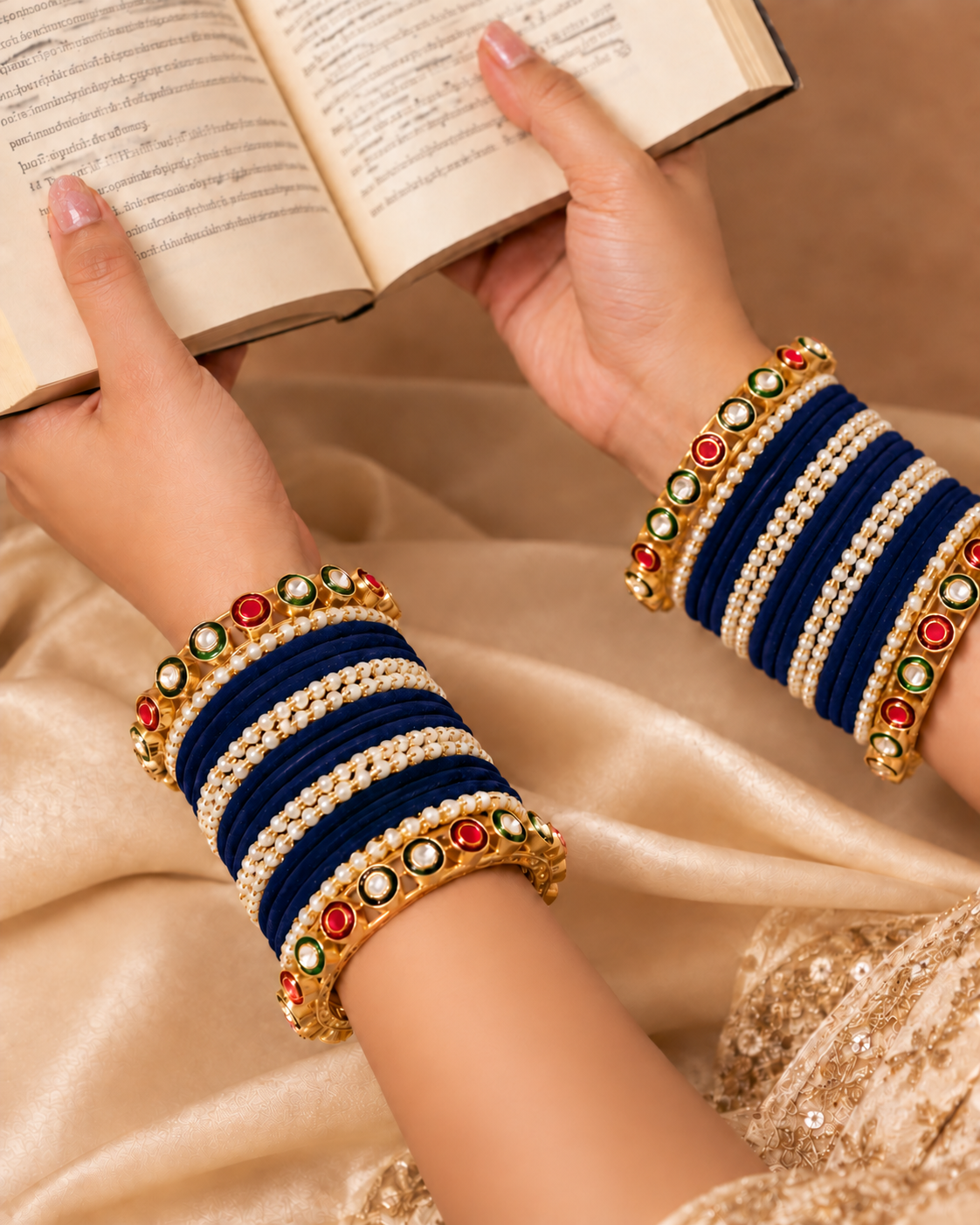 Seeta Rajwada Bangle Set - Both Hand