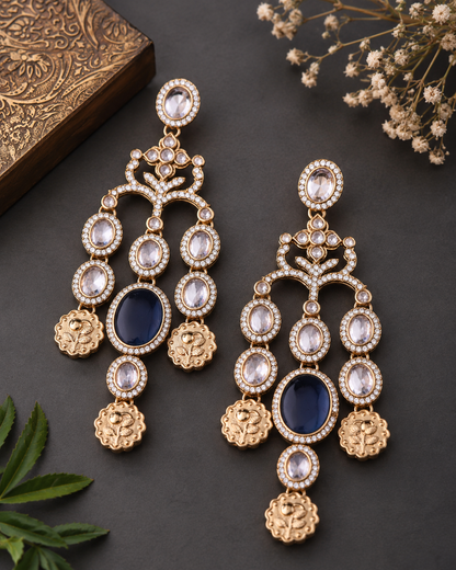 Blue Kiara Designer Earring