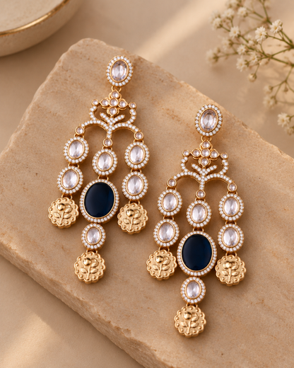 Blue Kiara Designer Earring