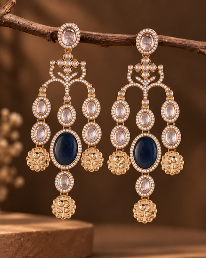 Blue Kiara Designer Earring