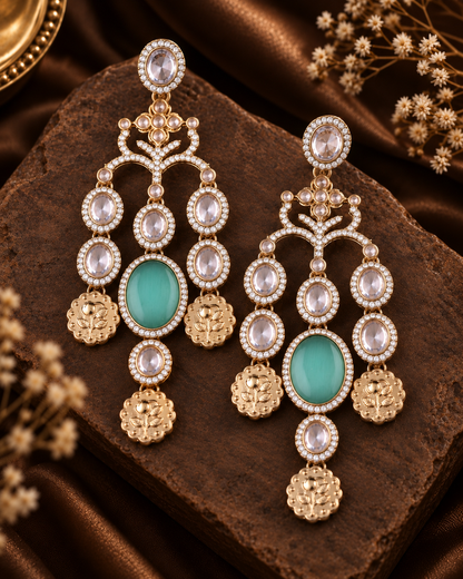 Mint Green Kiara Designer Earring