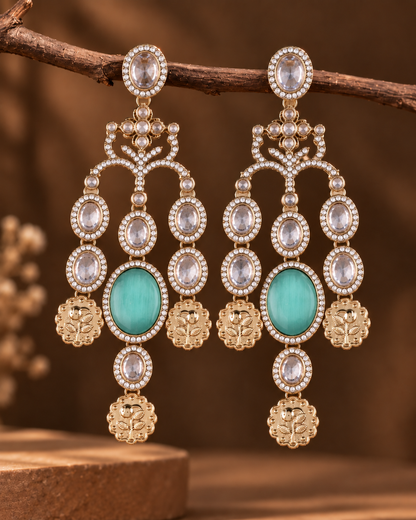Mint Green Kiara Designer Earring
