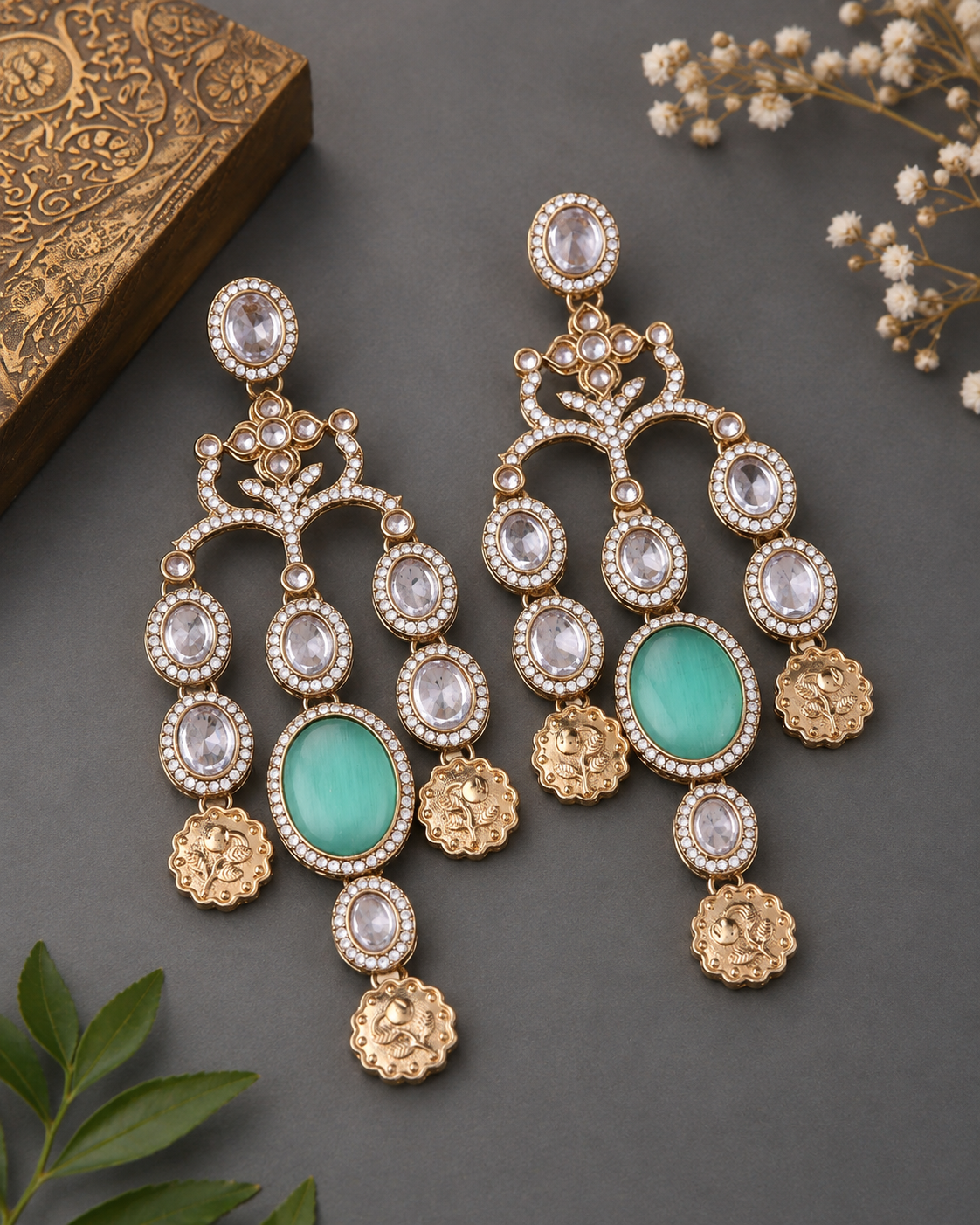 Mint Green Kiara Designer Earring