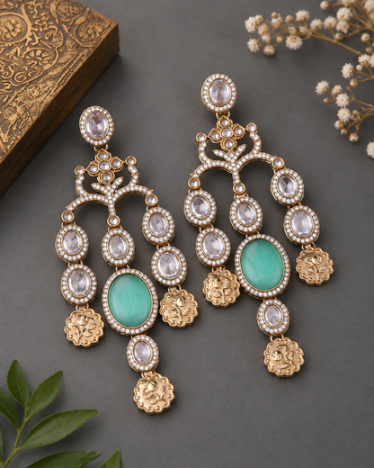 Mint Green Kiara Designer Earring