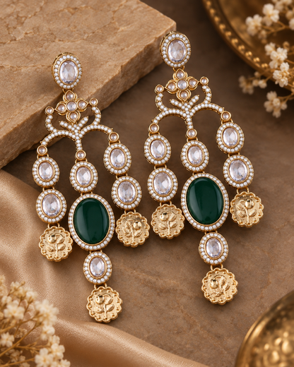 Emerald Kiara Designer Earring