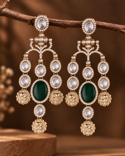 Emerald Kiara Designer Earring