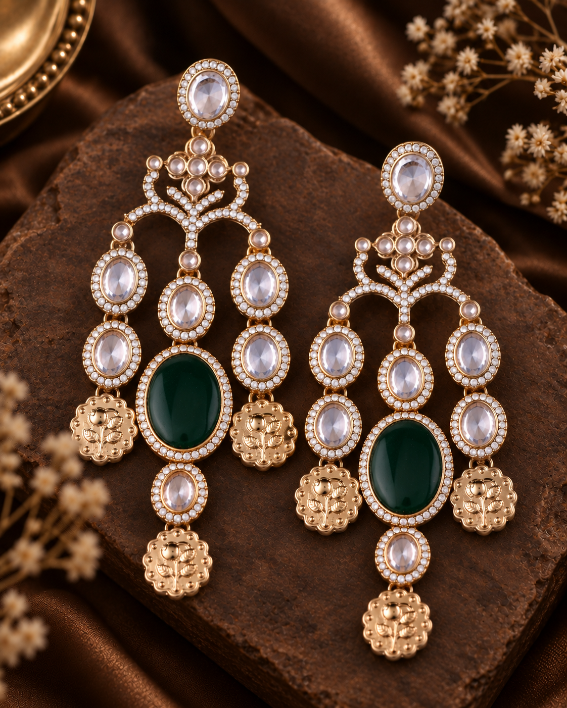 Emerald Kiara Designer Earring