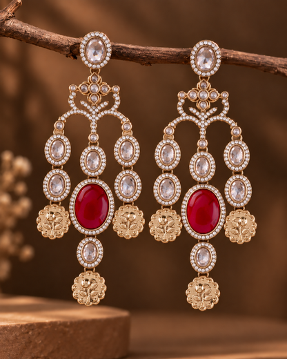 Ruby Kiara Designer Earring