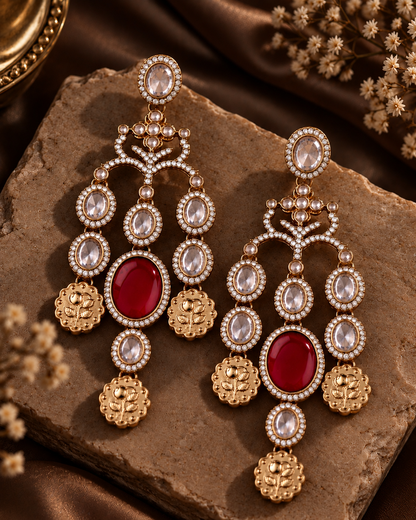 Ruby Kiara Designer Earring