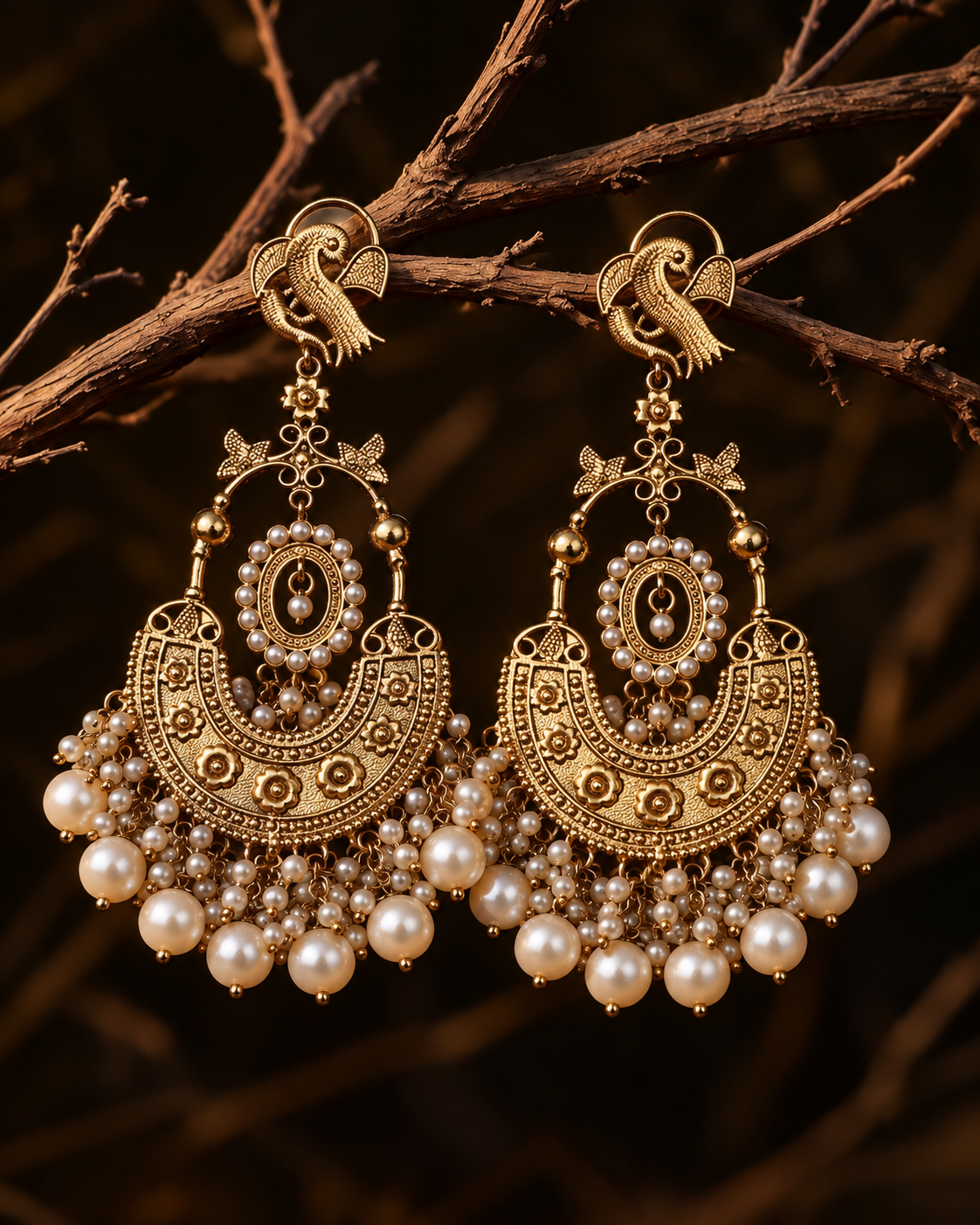 Ethnic Look Sehmat Chandbali