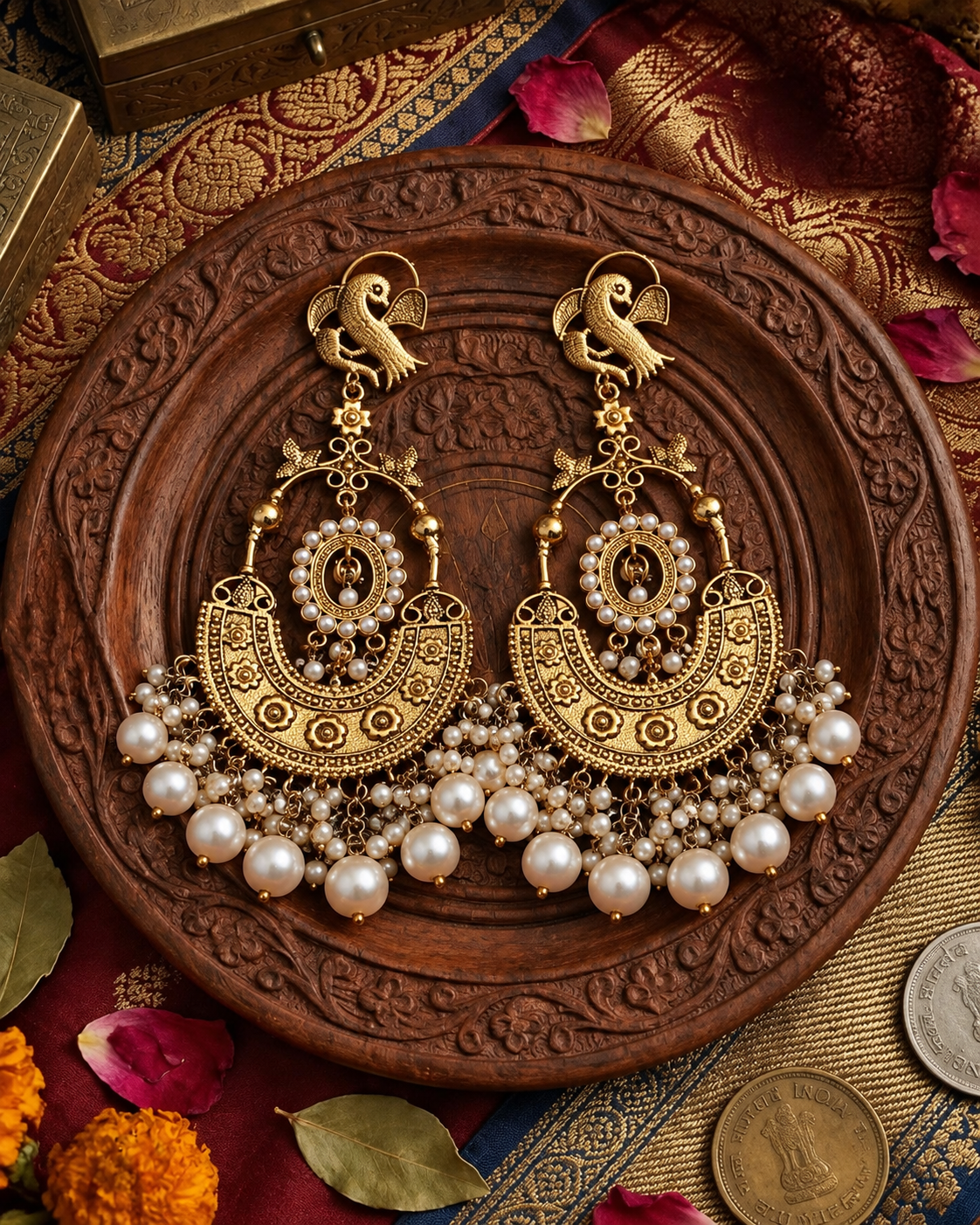 Ethnic Look Sehmat Chandbali