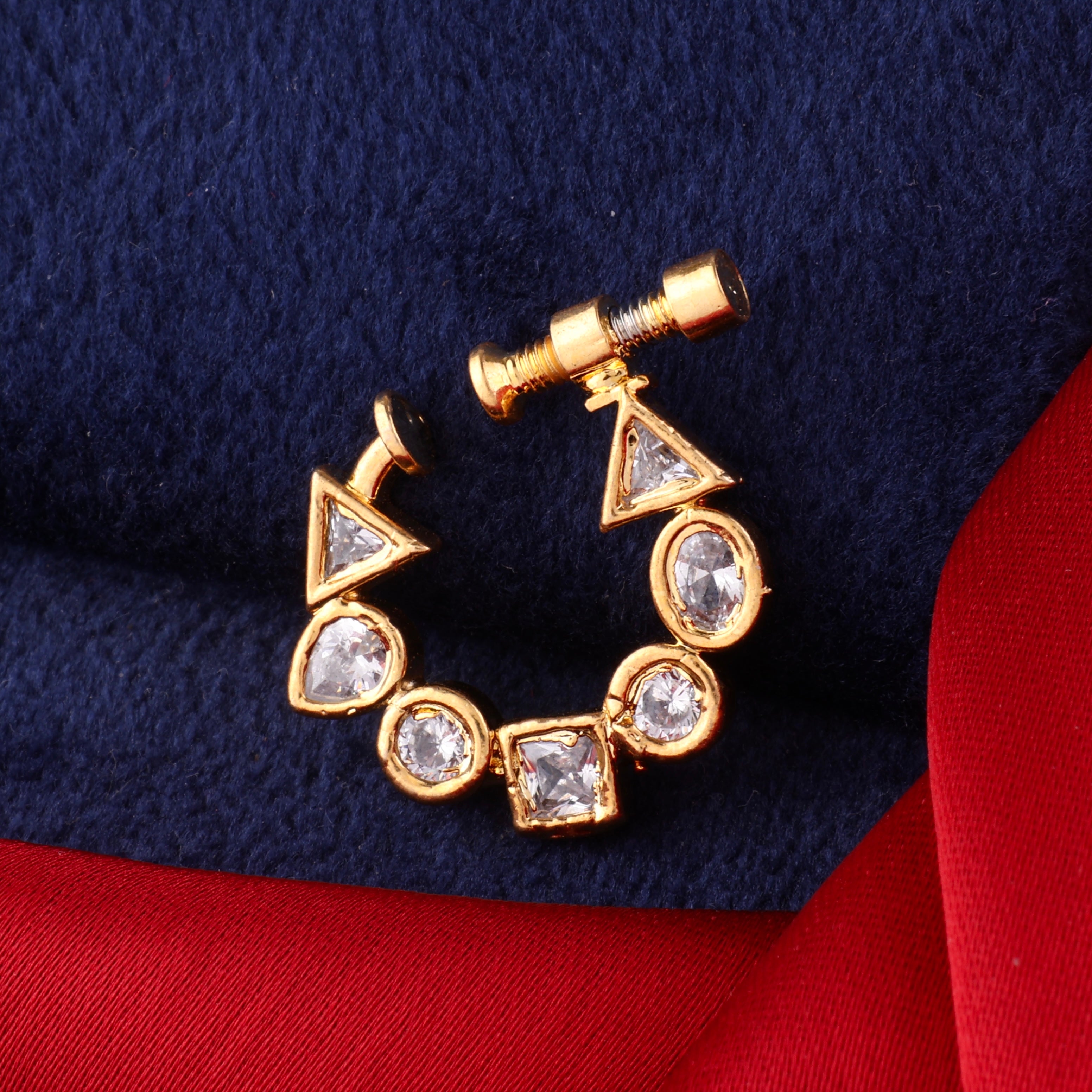 Gold Sonam Nath Nose Ring Non Pierced Shona's Style