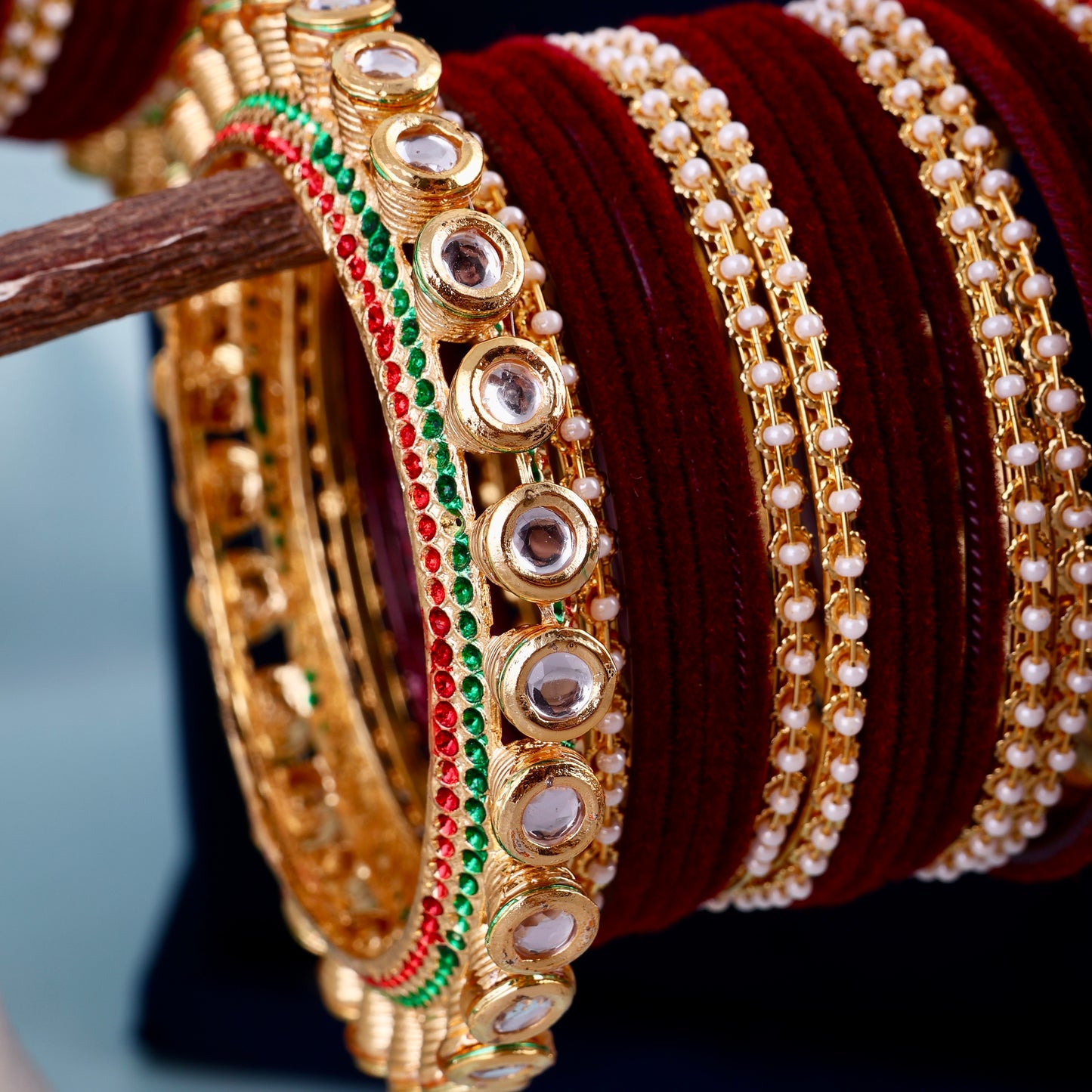 Seeta Rajwada Bangle Set - Both Hand