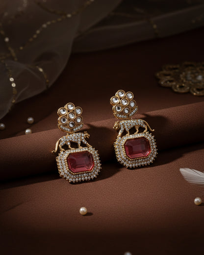 Onion Virushka Sabya Zircone Designer Earring