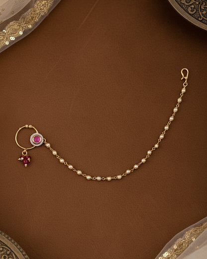 Ruby Nandini Nath non pierced nose ring