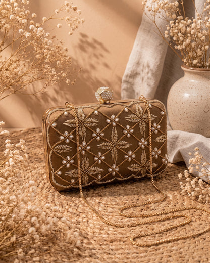 Dusky Kyron Embroidered Clutch