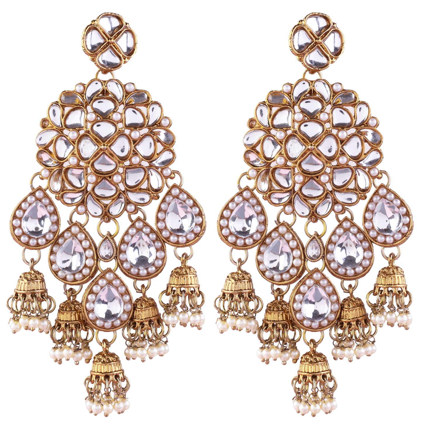 Pearl Dharna Designer Earring