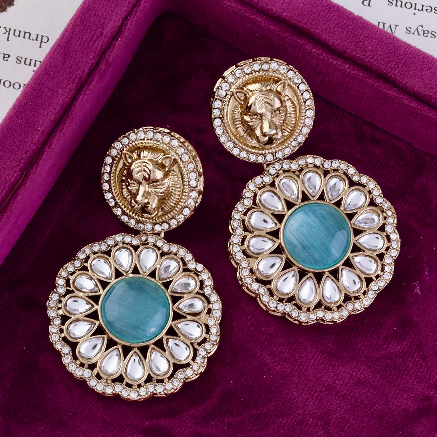 Turquoise Kysa Designer Earring