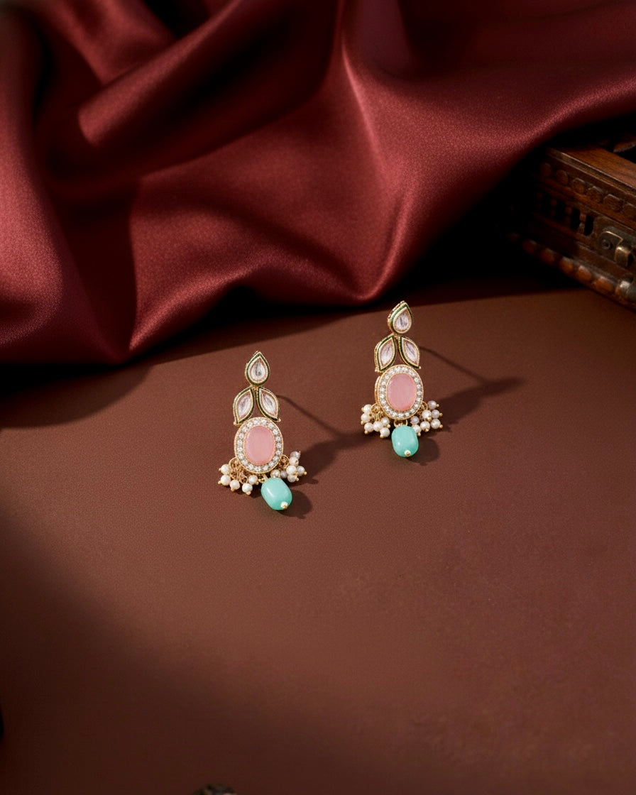 Pastel Vridha Premium Monalisa Necklace Set