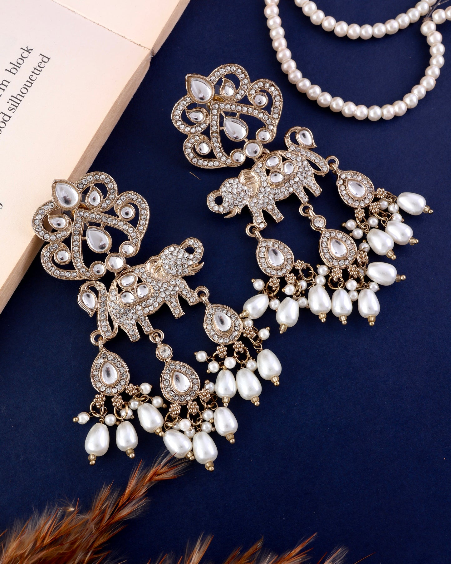 Pearl Vighnesh Designer Zircone Earring