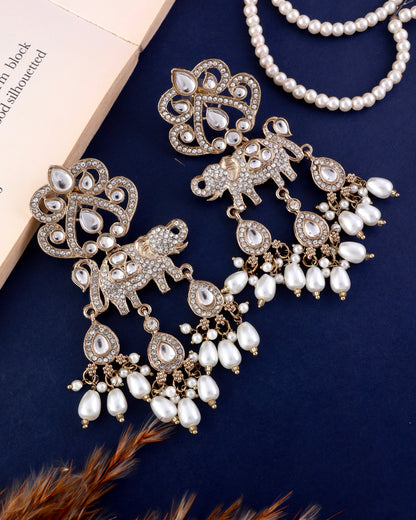 Pearl Vighnesh Designer Zircone Earring