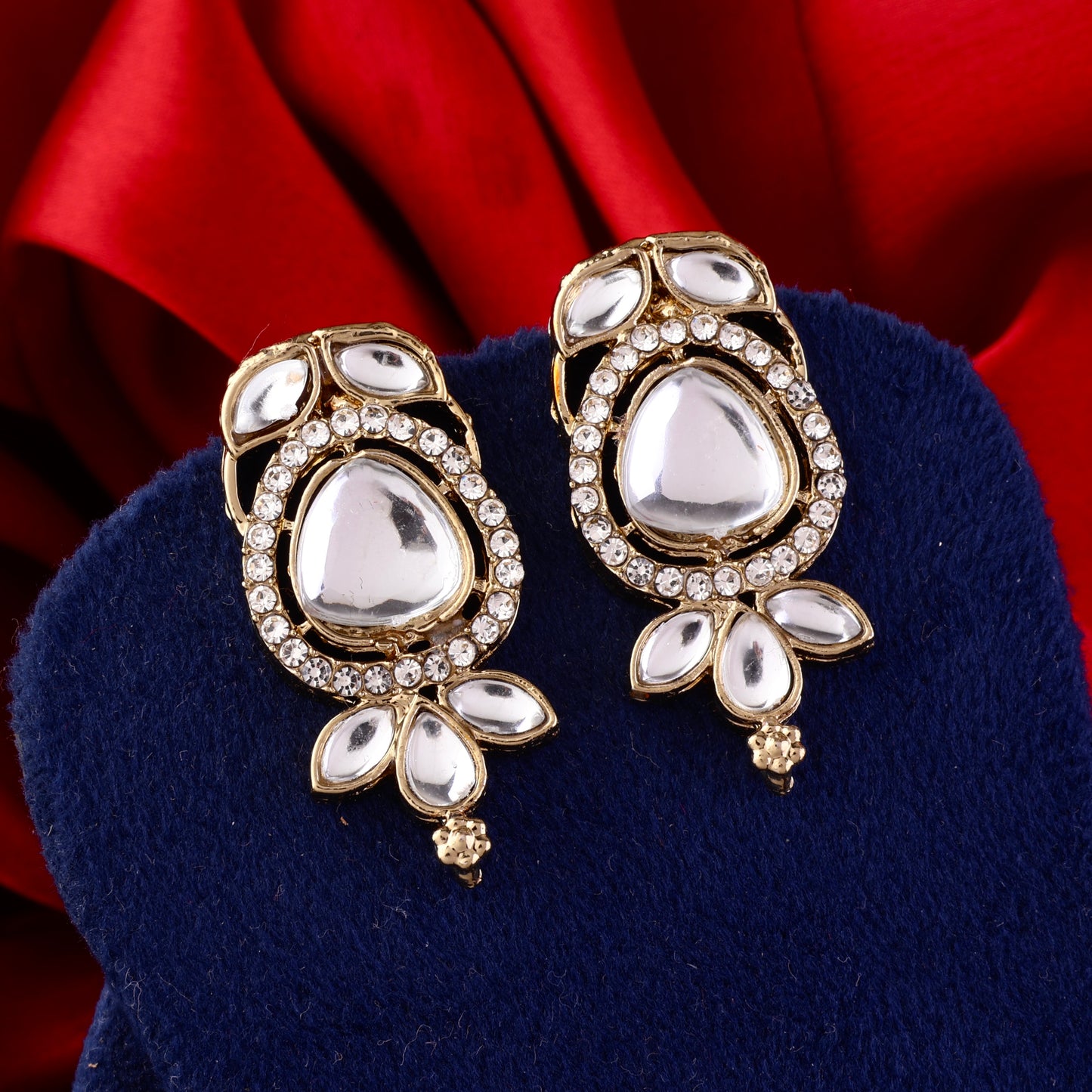 Sujata Zircone Polki Dupe Stud Earring