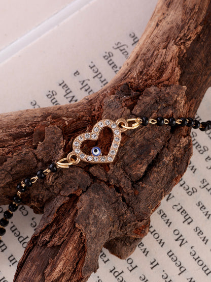 Raudrik Bhaiya Bhabhi Rakhi Mangalsutra with Tilak Set and Card