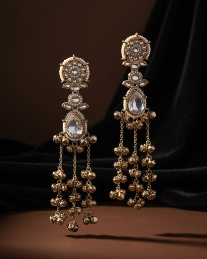 Silver Nakul Kashmiri Look Ghunghru Earring